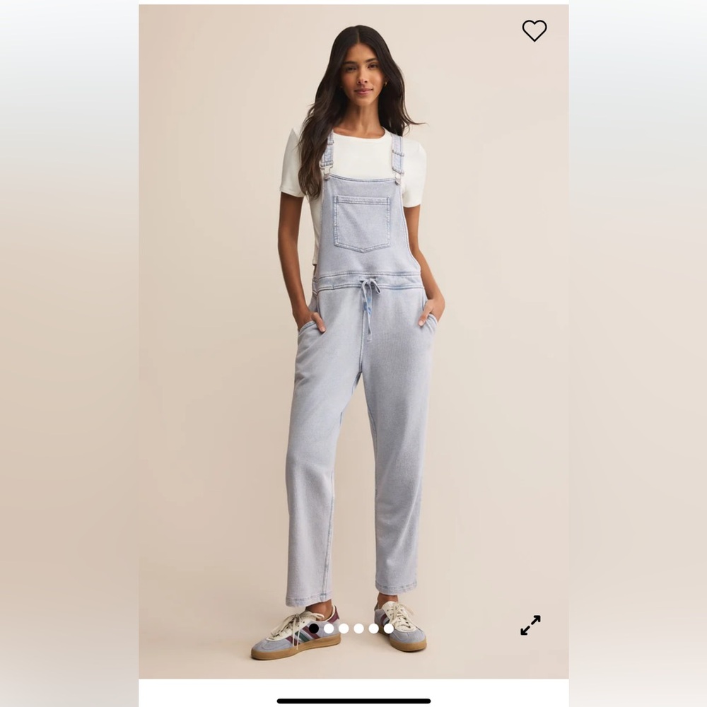 Z Supply Knit Denim Overalls